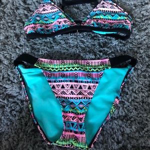Cute printed bikini set